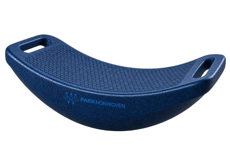 Illustrative custom sports equipment product render with PARK Nonwoven branding