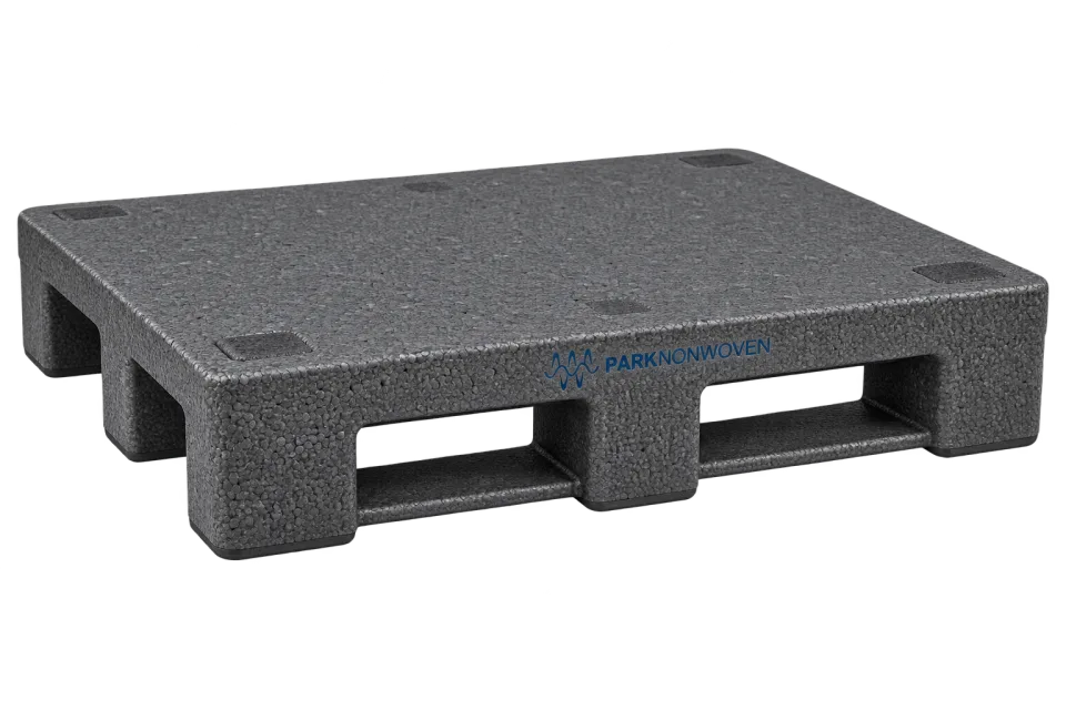 Illustrative lightweight foam pallets product render with PARK Nonwoven branding