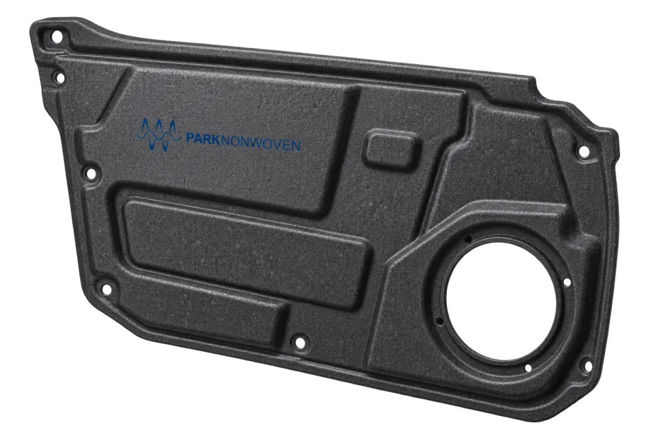 Illustrative vehicle insulating panels product render with PARK Nonwoven branding